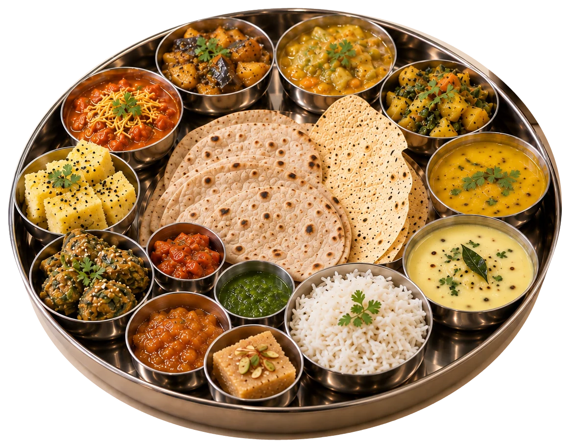 Mahaveer Thal - Complete Authentic Gujarati Thali
